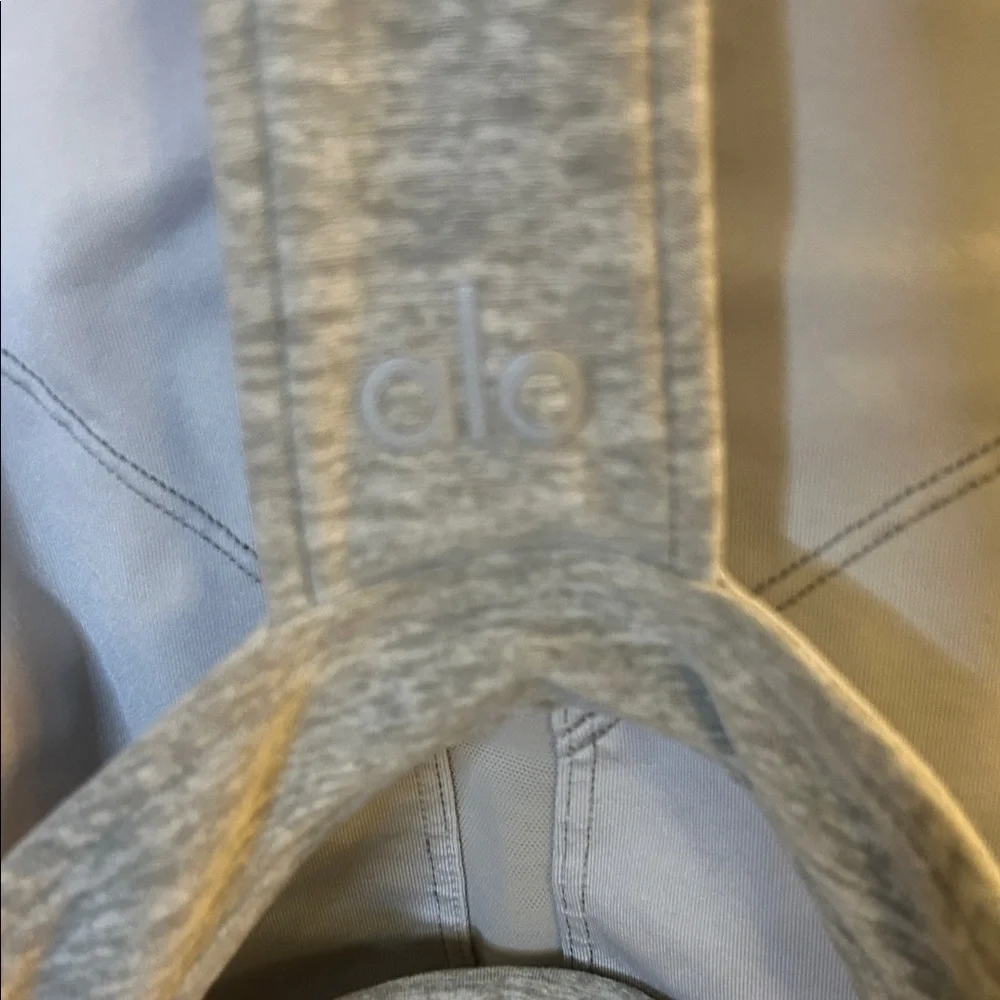 ALO Yoga Heather Gray Sports Bra - Picture 4 of 4